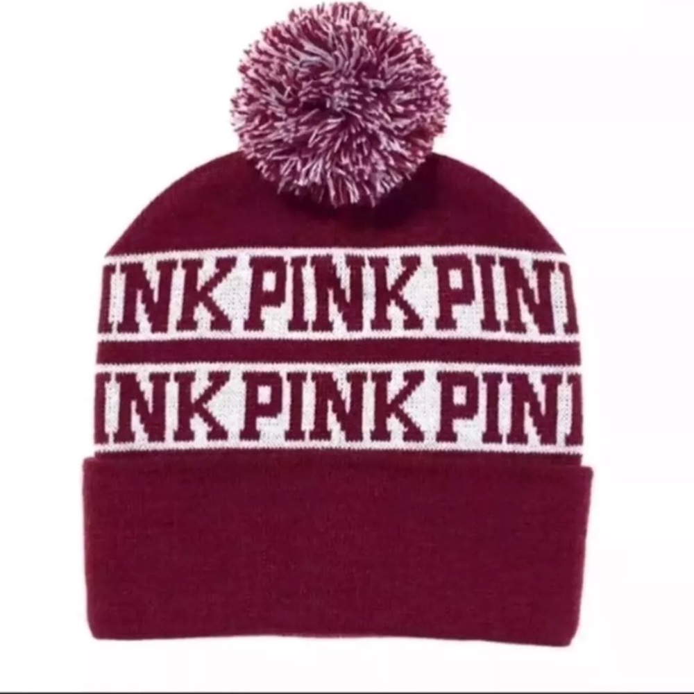 VS Pink Burgundy beanie
